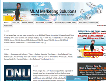 Tablet Screenshot of mlmmarketingsolutions.com